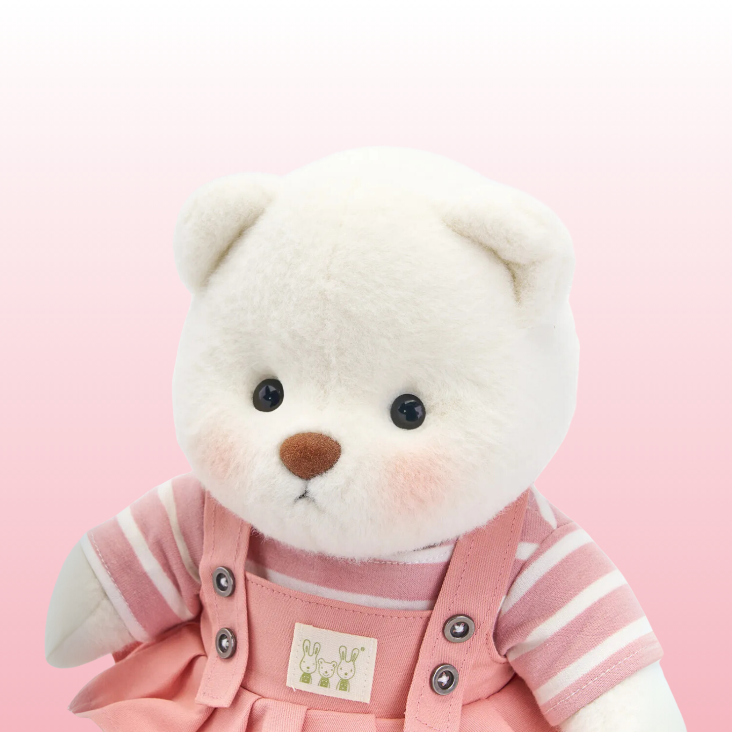 Vestido Rosa Puffy Bear | Adorável Ursinho de Pelúcia Feito à Mão