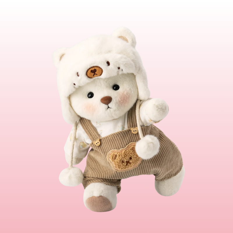Urso Alpinista Fofo | Adorável Urso de Pelúcia Feito à Mão
