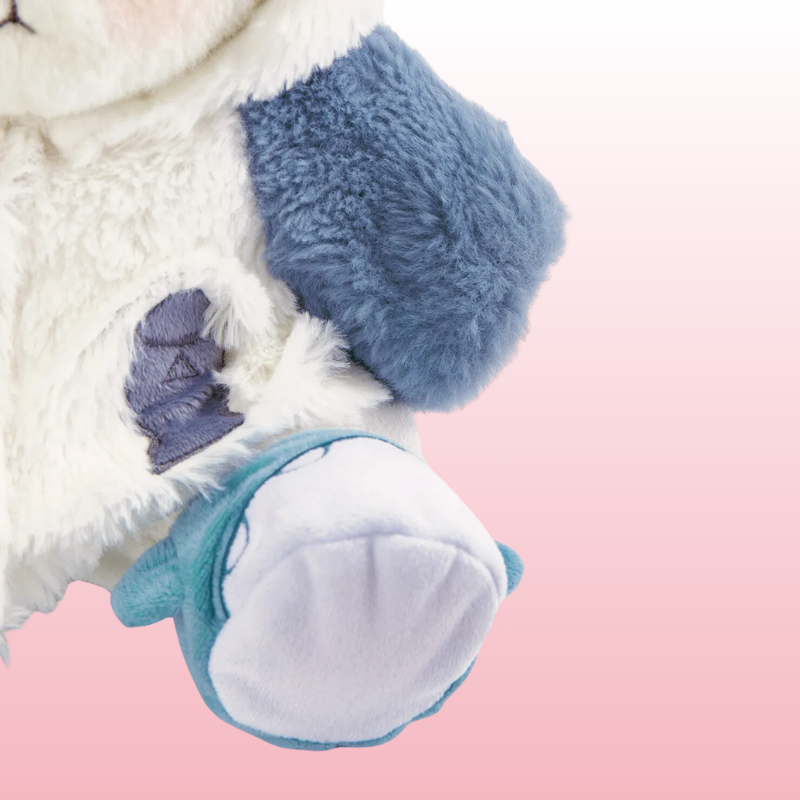 Puffy Bear Tubarão Azul | Adorável Ursinho de Pelúcia Feito à Mão
