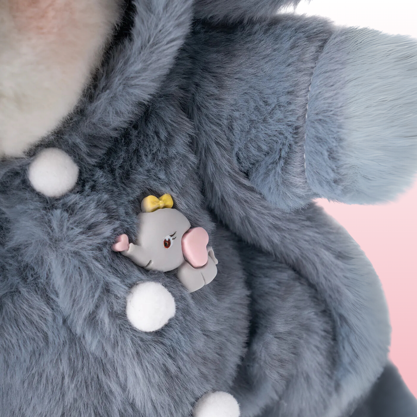 Elefante Puffy Bear | Adorável urso de pelúcia feito à mão