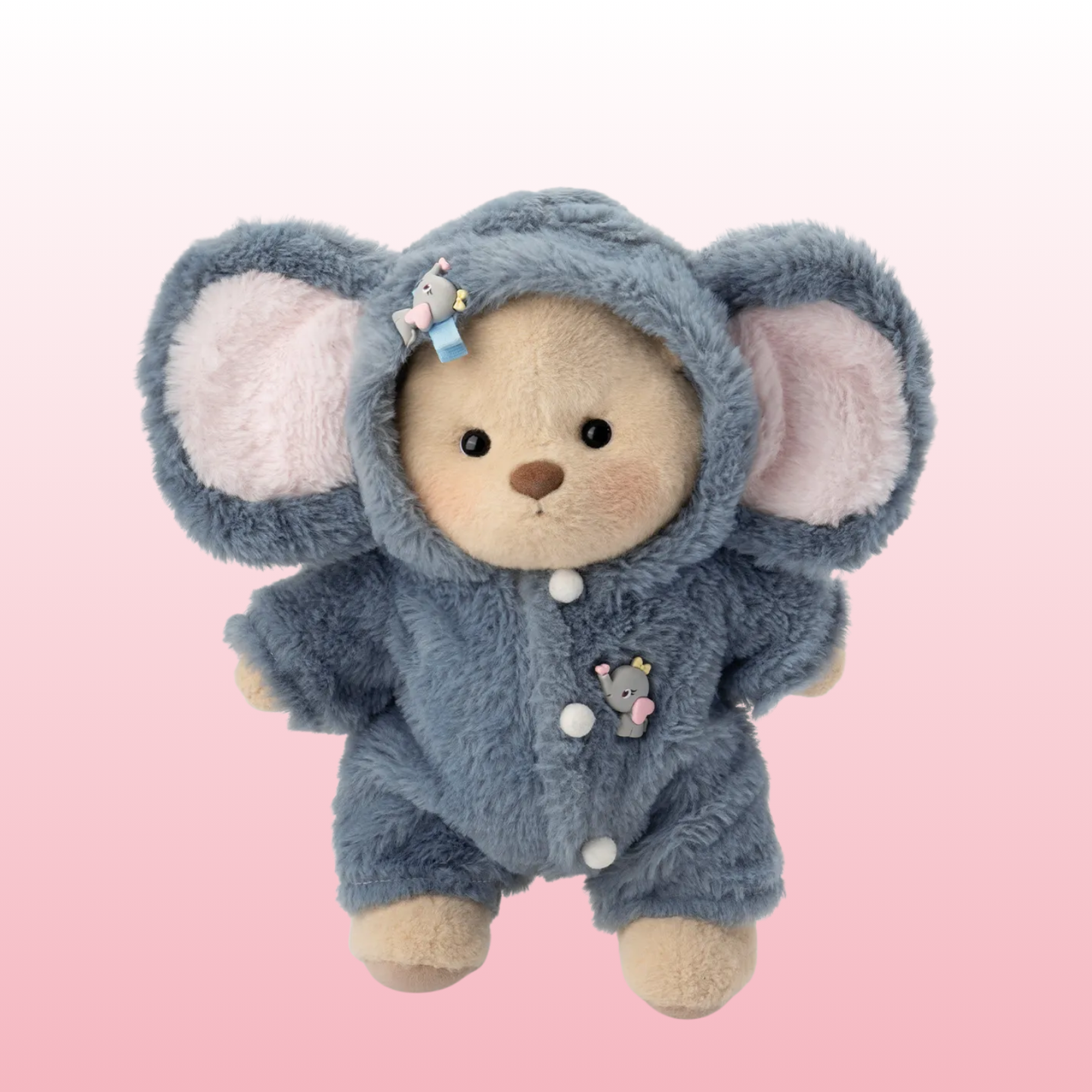 Elefante Puffy Bear | Adorável urso de pelúcia feito à mão