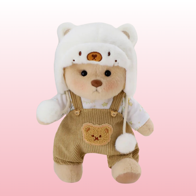 Urso Alpinista Fofo | Adorável Urso de Pelúcia Feito à Mão