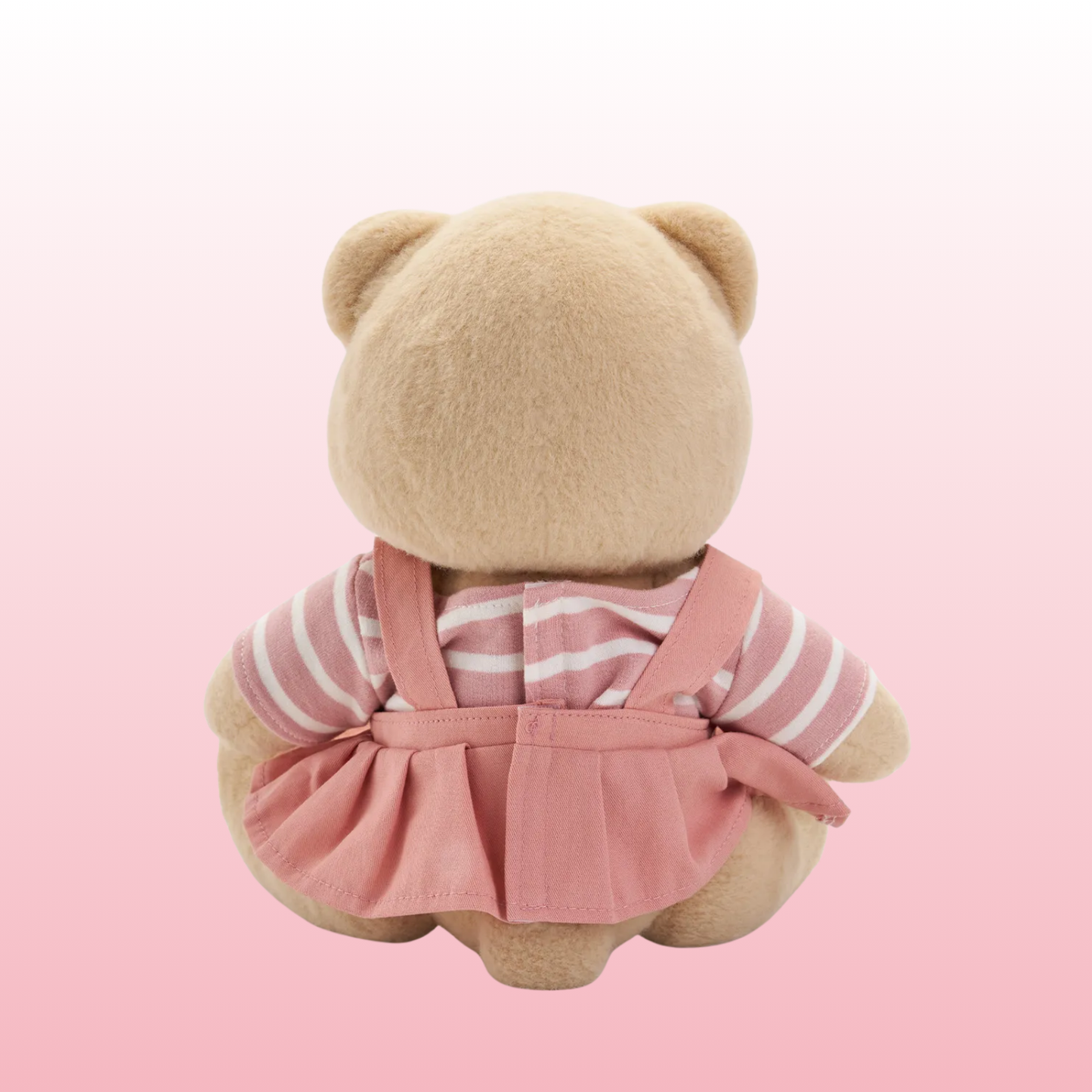 Vestido Rosa Puffy Bear | Adorável Ursinho de Pelúcia Feito à Mão