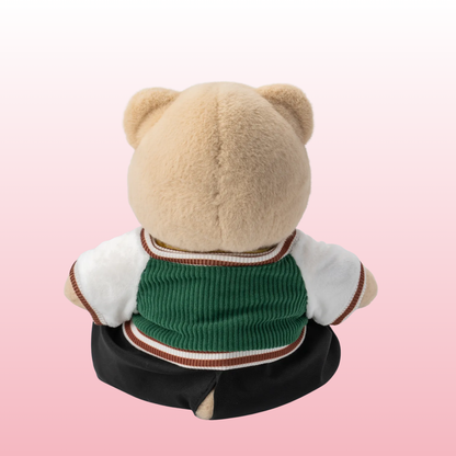 Puffy Bear Student | Adorável urso de pelúcia feito à mão