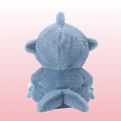 Puffy Bear Tubarão Azul | Adorável Ursinho de Pelúcia Feito à Mão