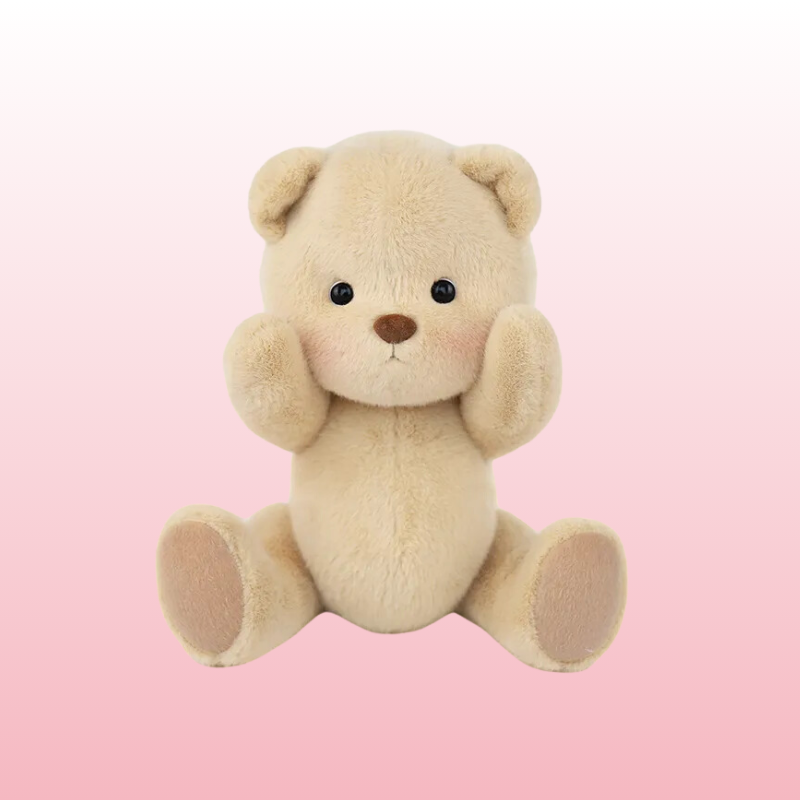 Urso Marrom Fofo | Adorável Urso de Pelúcia Feito à Mão