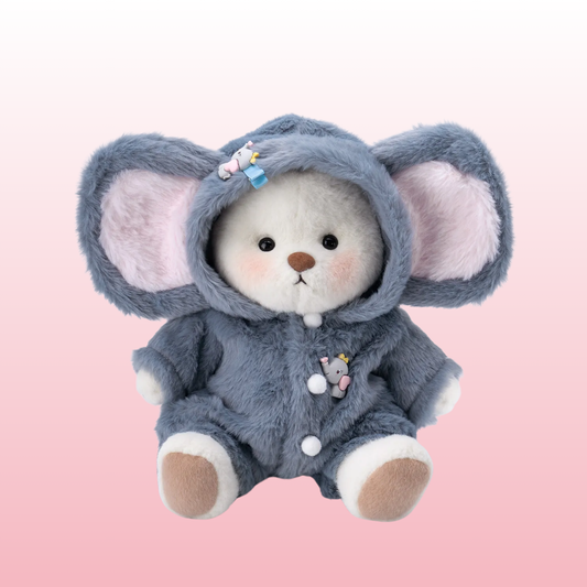 Elefante Puffy Bear | Adorável urso de pelúcia feito à mão