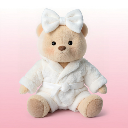 Roupão de banho Puffy Bear | Adorável ursinho de pelúcia feito à mão