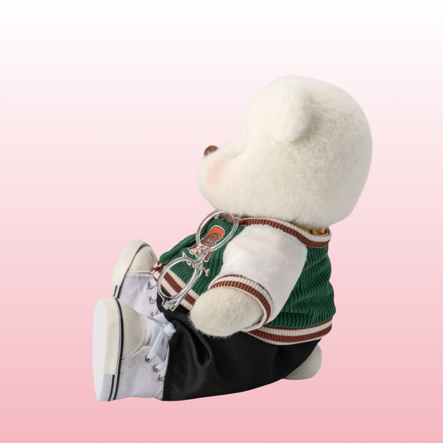 Puffy Bear Student | Adorável urso de pelúcia feito à mão